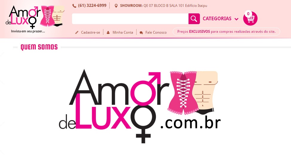 site da loja amor de luxo