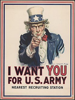 Cartaz Tio Sam Primeira Guerra