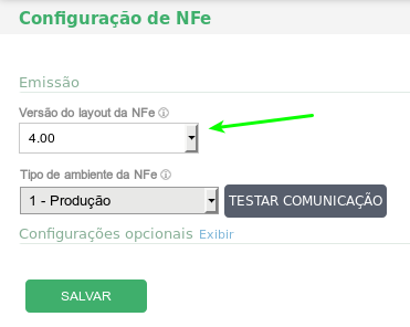 Configuração NF-e 4.0 Bling