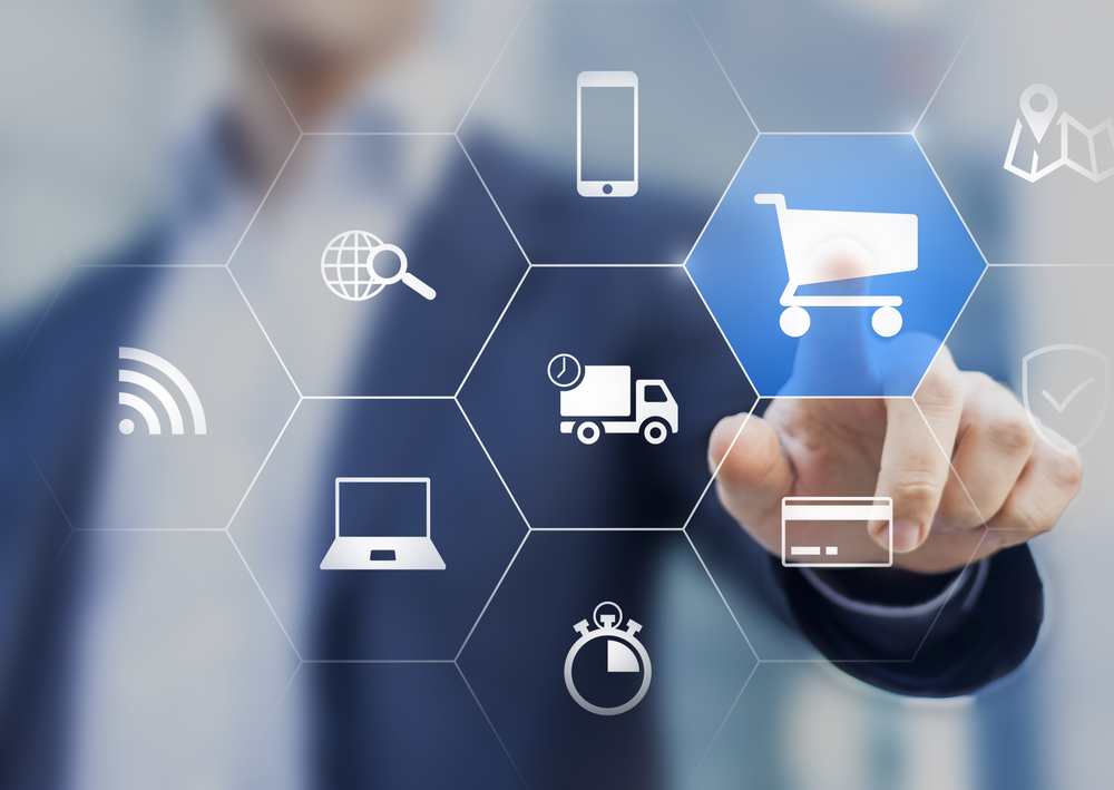 Empreendedor MEI selecionando a opção Marketplace em uma tela