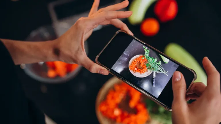 como tirar foto de comida para vender
